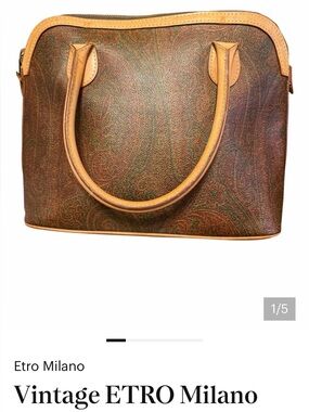 Leather Etro handbag for Ladies
